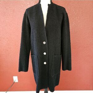 Black Button-Up Coat